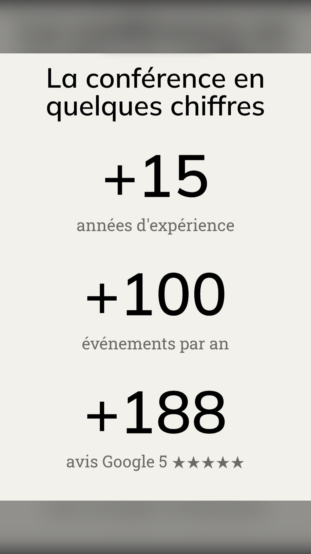 Vos retours